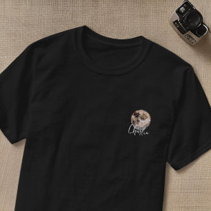 Camiseta Nome de Foto de Pet do Crachá Personalizado de Gru