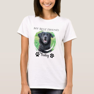Camiseta Nome de Foto Simples de Pet Melhor Amigo