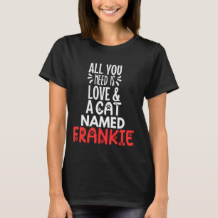 Camiseta Nome de gato Frankie Design - Tudo que você precis