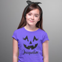 Nome de Jack O Lantern Feminino Roxo Meninas Hallo