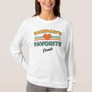 Camiseta Nome de Letra Simples Vintage Favorito do Vovô