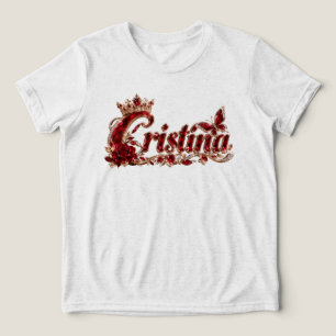 Camiseta Nome de Luxo Christina Ruby Crystal