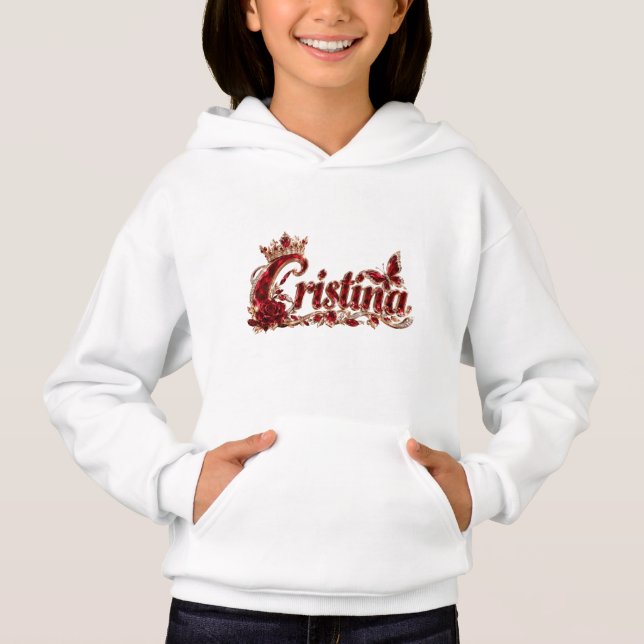 Camiseta Nome de Luxo Christina Ruby Crystal (Frente)