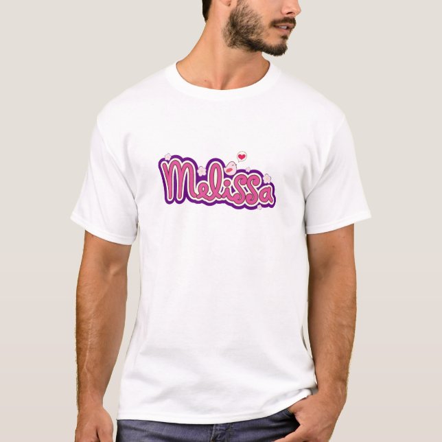 Camiseta Nome de Melissa personalizado (Frente)