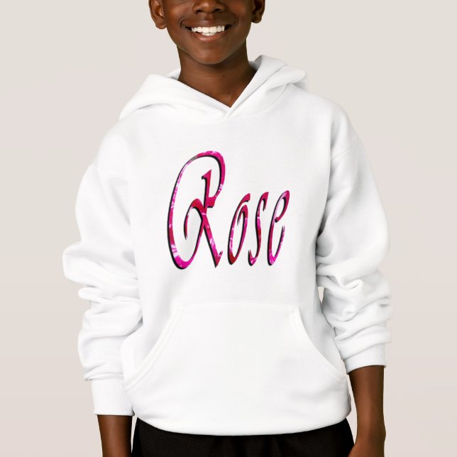 Camiseta Nome de Meninas Rosa, (Frente)