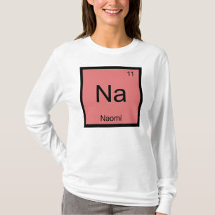 Camiseta Nome de Naomi Química Elemento Tabela Periódica