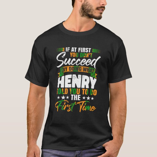 Camiseta Nome de Natal Henry T Shirt (Frente)