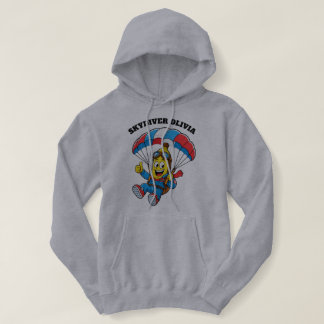 Camiseta Nome de Paraquedista Personalizado Banana Engraçad
