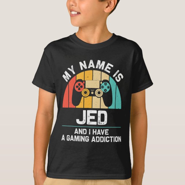 Camiseta Nome de presente Jed Personalizado Piada Geeks de  (Frente)