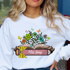 Camiseta Nome de Professora Flor Silvestre, Professora Pers