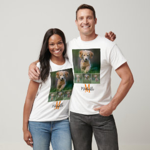 Camiseta Nome de Script do Monograma de Fotografia Universi