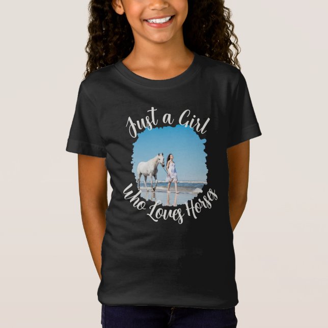 Camiseta Nome de Sentimento Fotográfico Apenas uma Menina Q (Frente)