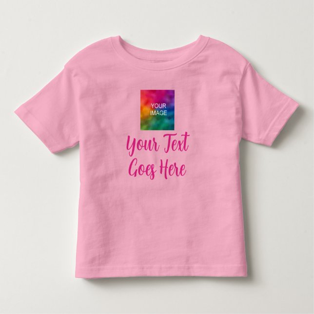 Camiseta Nome de Texto de Script Manuscrito Rosa Crie o seu (Frente)