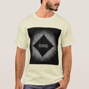 Camiseta Nome de Texto do KING Na moda Homens bonitos Mulhe