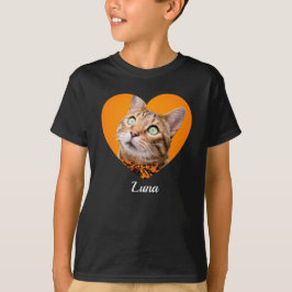 Camiseta Nome de Tipografia Moderna Fofa de Pet e Foto de C