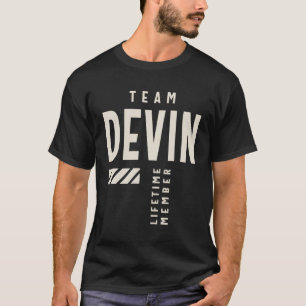 Camiseta Nome Devin do Membro de Vida do Team Devin
