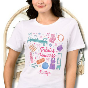 Camiseta Nome divertido e elegante para a Princesa do Pilat