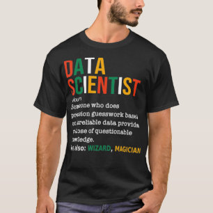 Camiseta Nome do Analista de Dados Engraçado de Definição d