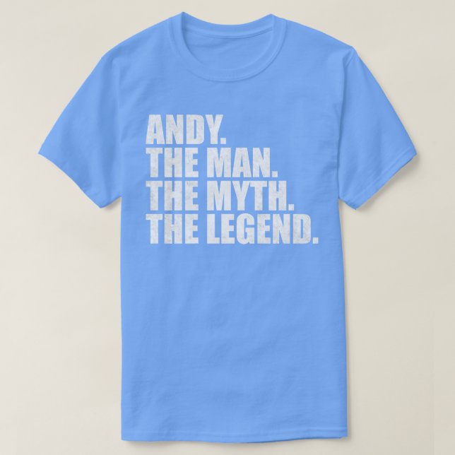 Camiseta Nome do Andy Andy Andy Andy (Frente do Design)
