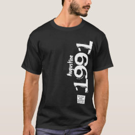 Camiseta Nome do aniversário de 30 anos 1991 Legendas Vinta