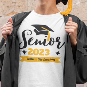 Camiseta nome do ano de graduação da classe de mais velho