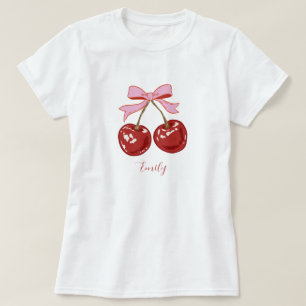 Camiseta Nome do Arco de Cherry Coquette Personalizado
