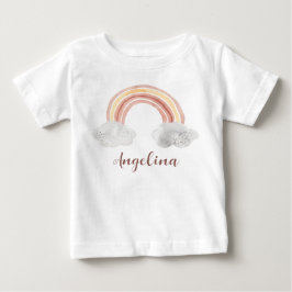 Camiseta Nome do arco-íris pastoso agudo de aquarela person