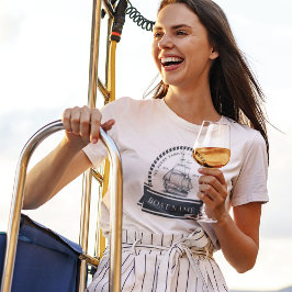 Camiseta Nome do barco personalizado do verão náutico