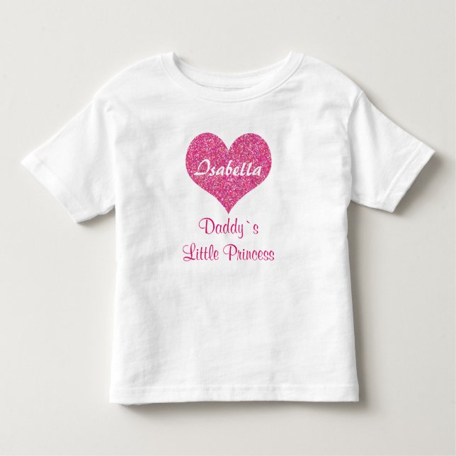 Camiseta Nome do Bebê Personalizado da Princesa Princesa Ro (Frente)