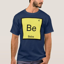 Camiseta Nome do Bebê Química Elemento Tabela Periódica