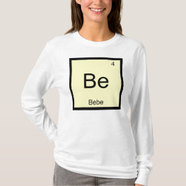 Camiseta Nome do Bebê Química Elemento Tabela Periódica