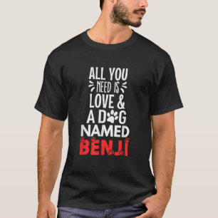 Camiseta Nome do Cachorro Benji Design Tudo o que Você Prec