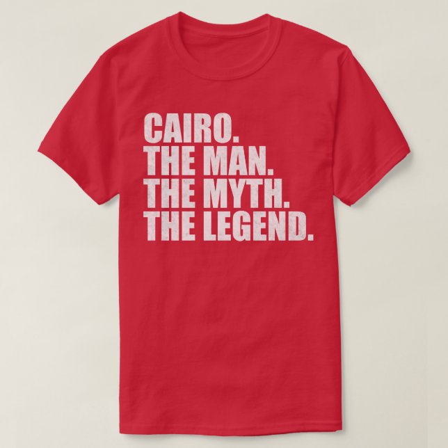 Camiseta Nome do Cairo Nome dado do Cairo (Frente do Design)