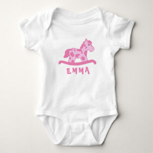 Camiseta Nome do Cavalo Rosa-Rosa