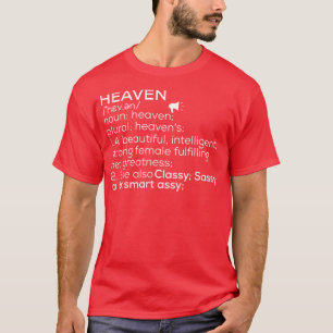 Camiseta Nome do Céu Definição do Céu Nome da Mulher do Céu