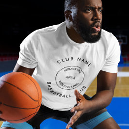 Camiseta Nome do clube de basquetebol personalizado simples