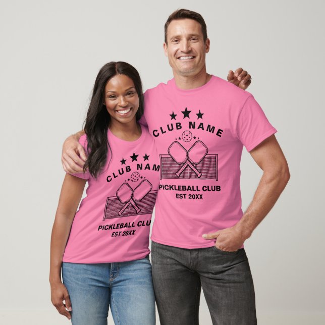 Camiseta Nome do Clube Personalizado de Pickleball  (Unissex)