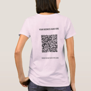 Camiseta Nome do Código QR Site T Shirt Promocional Busines