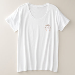 Camiseta Nome do compro de café simples moderno Tea cafe
