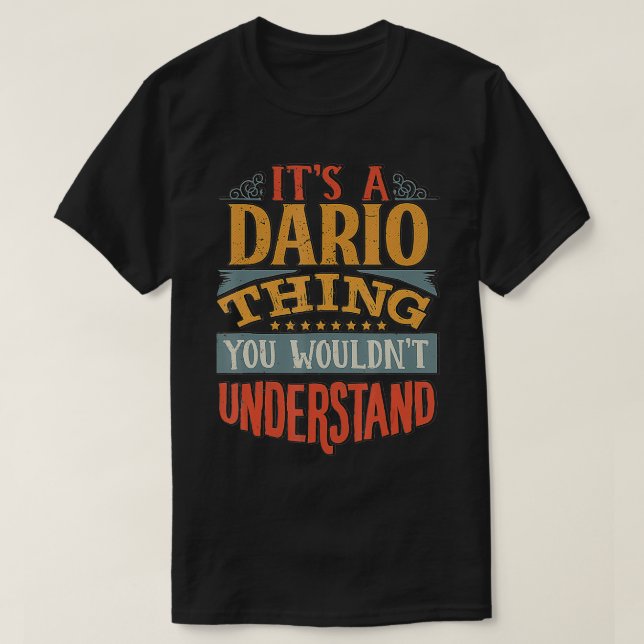 Camiseta Nome do Dario (Frente do Design)
