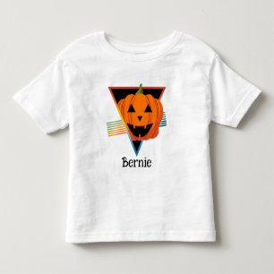 Camiseta Nome do Dia das Bruxas da Pumpkin Bonito Jack O La