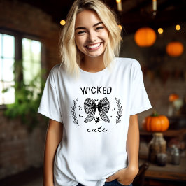 Camiseta Nome do Dia das Bruxas do Arco de rendas preto da 