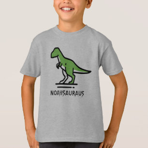 Camiseta Nome do Dinossauro Personalizado