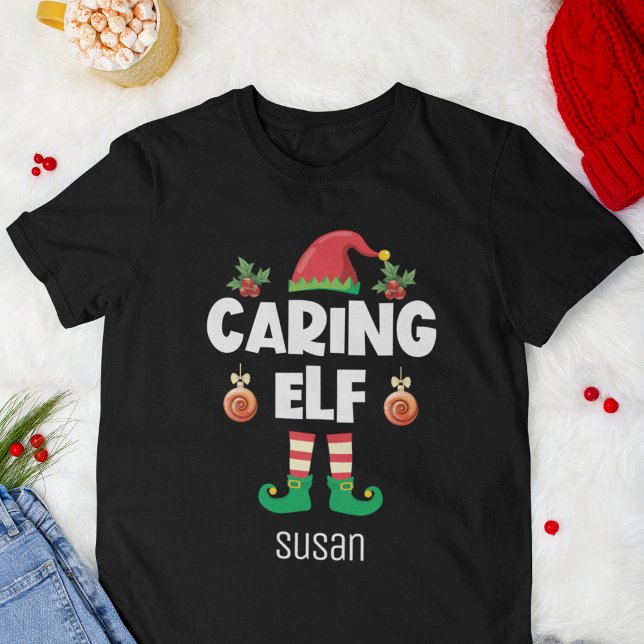 Camiseta Nome do equipamento da família de Natal (Criador carregado)