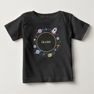 Camiseta Nome do Espaço Exterior em Órbita