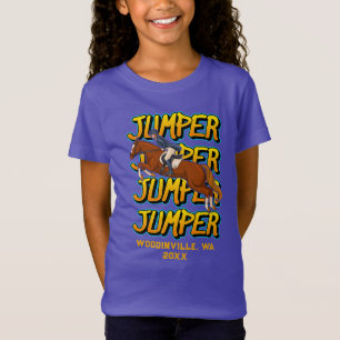 Camiseta Nome do Evento ou Data de Localização do Jumper Pe