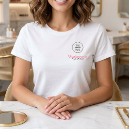 Camiseta Nome do Funcionário do Salão de Beleza com Letra R