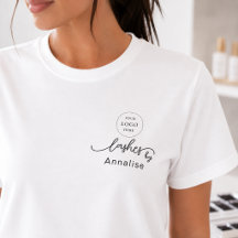 Nome do Funcionário em Letra Preta Negócios Logoti