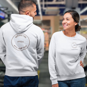 Camiseta Nome do funcionário Logotipo frente e verso