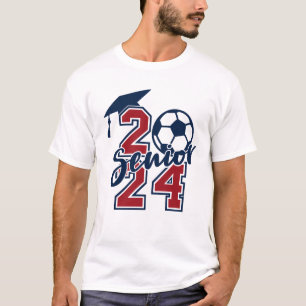 Camiseta Nome do futebol do Formando 2024 na parte traseira